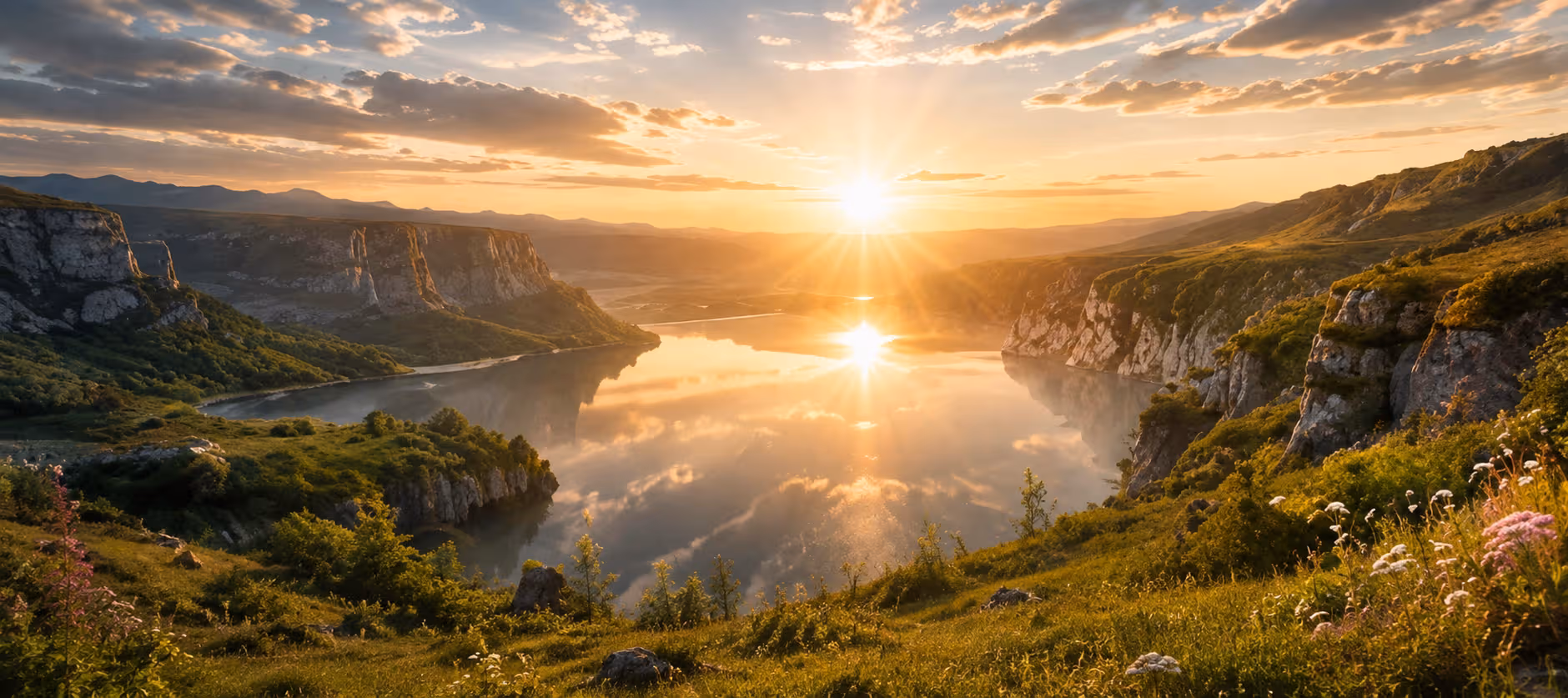 Un paysage lumineux symbolisant l’espérance éternelle