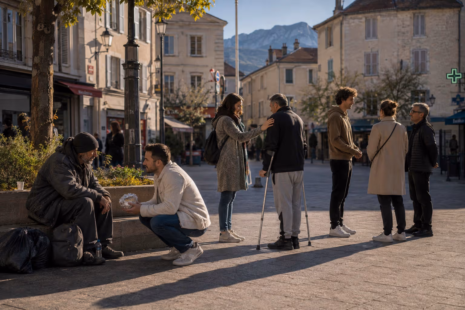 Des chrétiens témoignent publiquement de leur foi avec amour dans une petite ville